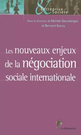 Couverture du produit · Les nouveaux enjeux de la négociation sociale internationale