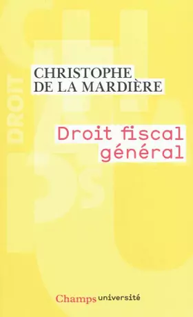 Couverture du produit · Droit fiscal général