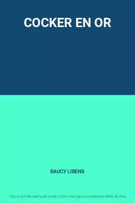 Couverture du produit · COCKER EN OR