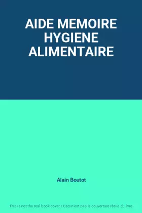 Couverture du produit · AIDE MEMOIRE HYGIENE ALIMENTAIRE
