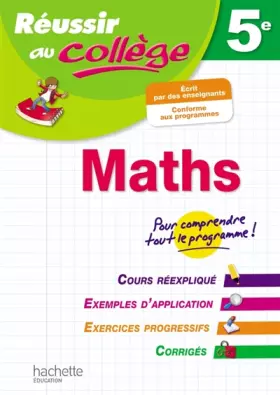 Couverture du produit · Réussir Au Collège Maths 5ème