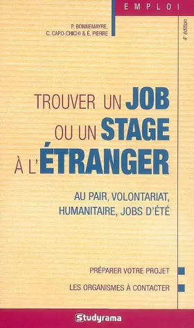 Couverture du produit · Trouver un job ou un stage à l'étranger