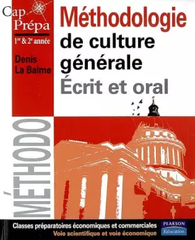 Couverture du produit · Méthodologie de culture générale: Ecrit et oral