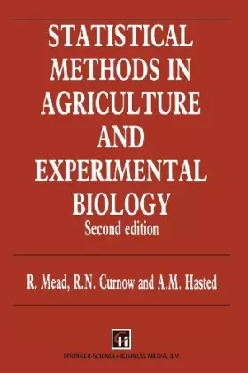 Couverture du produit · Statistical Methods in Agriculture and Experimental Biology
