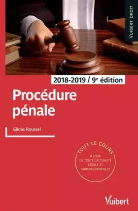 Couverture du produit · Procédure pénale 2018-2019