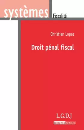 Couverture du produit · Droit pénal fiscal