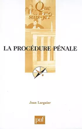 Couverture du produit · La procédure pénale