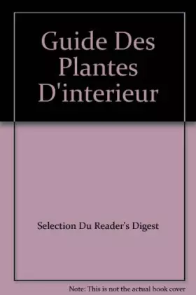 Couverture du produit · Guide des plantes d'interieur