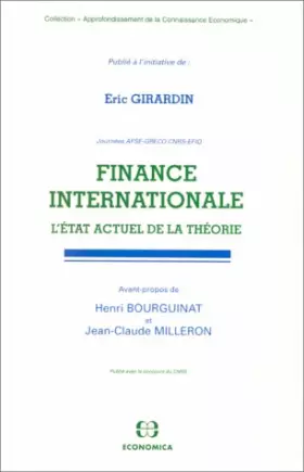 Couverture du produit · Finance internationale