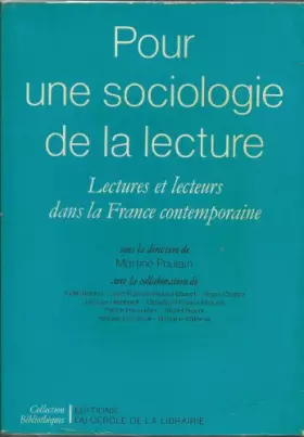 Couverture du produit · Pour une sociologie de la lecture