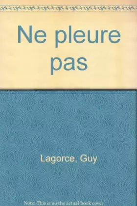 Couverture du produit · Ne pleure pas