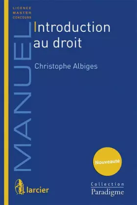 Couverture du produit · Introduction au droit