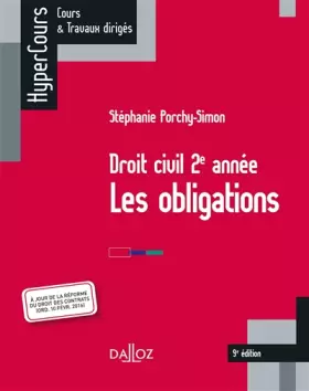Couverture du produit · Droit civil 2e année, les obligations - 9e éd.