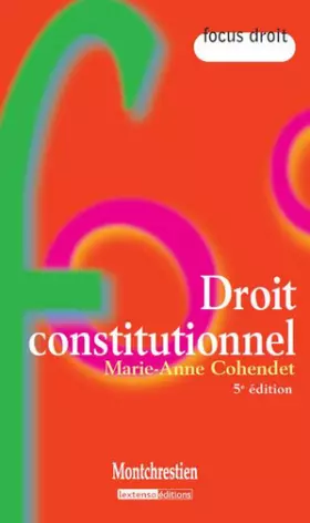 Couverture du produit · Droit constitutionnel