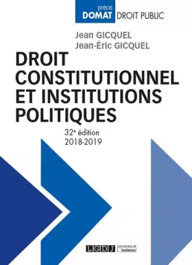 Couverture du produit · Droit constitutionnel et institutions politiques