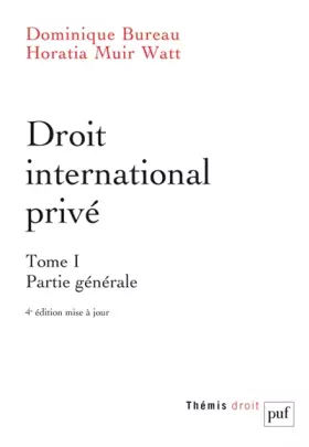 Couverture du produit · Droit international privé. Tome 1