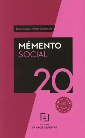 Couverture du produit · Mémento social
