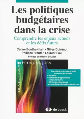 Couverture du produit · Les politiques budgetaires dans la crise comprendre les enjeux actuels et les défis futurs