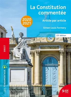 Couverture du produit · Les Fondamentaux - La Constitution commentée 2020
