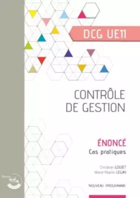 Couverture du produit · Contrôle de gestion - Énoncé: UE 11 du DCG