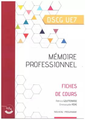 Couverture du produit · Mémoire professionnel - Fiches de cours: DSCG UE7