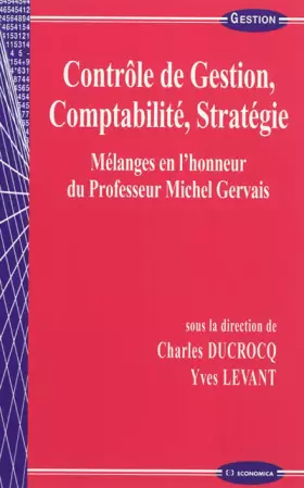 Couverture du produit · Contrôle de gestion, comptabilité, stratégie