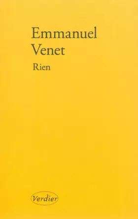 Couverture du produit · Rien
