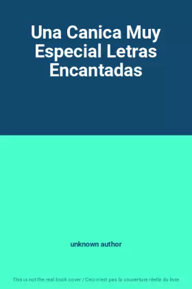 Couverture du produit · Una Canica Muy Especial Letras Encantadas