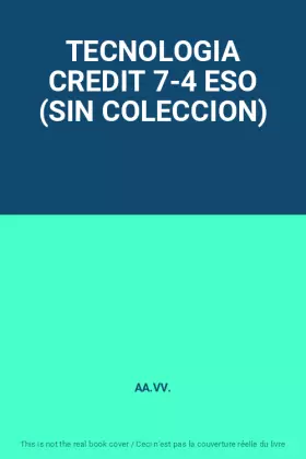 Couverture du produit · TECNOLOGIA CREDIT 7-4 ESO (SIN COLECCION)