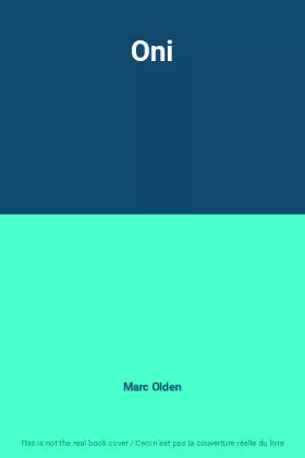 Couverture du produit · Oni