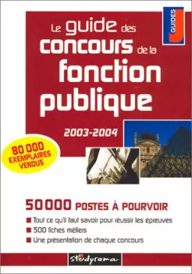Couverture du produit · Le guide des concours de la fonction publique