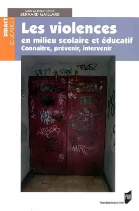 Couverture du produit · VIOLENCE EN MILIEU SCOLAIRE
