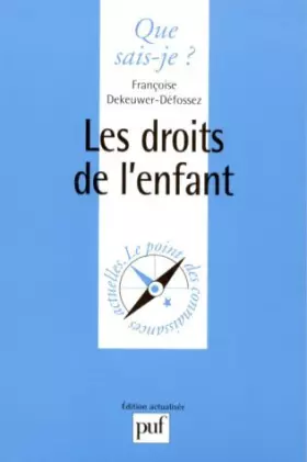 Couverture du produit · Les droits de l'enfant, 4e édition