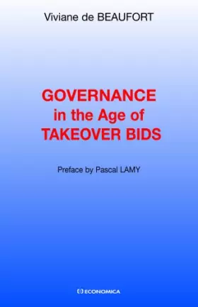 Couverture du produit · Governance in the Age of Takeover Bids