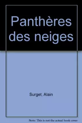 Couverture du produit · Panthères des neiges