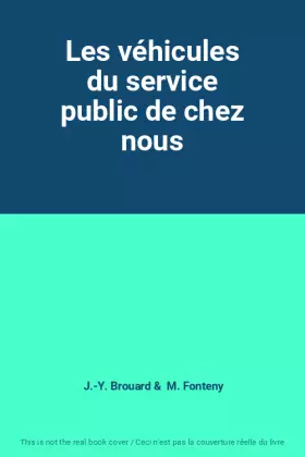 Couverture du produit · Les véhicules du service public de chez nous