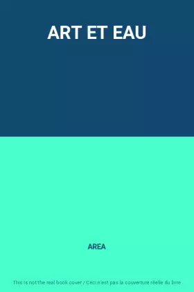 Couverture du produit · ART ET EAU