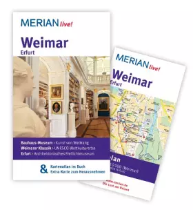 Couverture du produit · MERIAN live! Reiseführer Weimar Erfurt: MERIAN live! - Mit Kartenatlas im Buch und Extra-Karte zum Herausnehmen