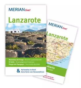 Couverture du produit · MERIAN live! Reiseführer Lanzarote: Mit Kartenatlas im Buch und Extra-Karte zum Herausnehmen