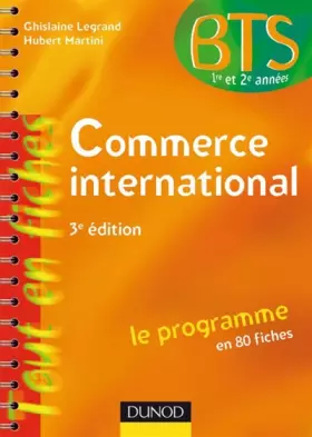 Couverture du produit · Commerce international - 3e édition - Le programme en 80 fiches