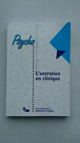 Couverture du produit · L'entretien en clinique