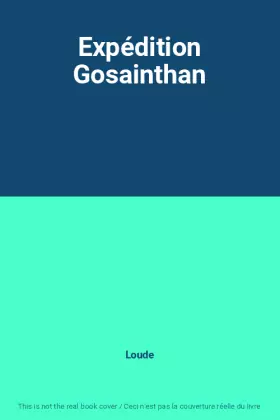 Couverture du produit · Expédition Gosainthan