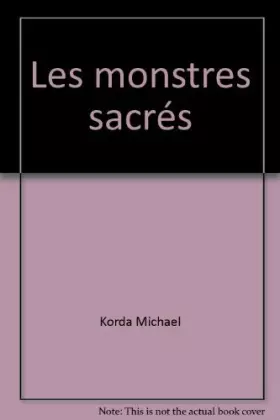 Couverture du produit · Les monstres sacres