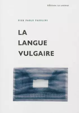 Couverture du produit · La langue vulgaire