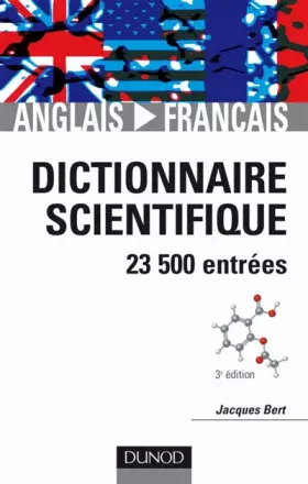 Couverture du produit · Dictionnaire scientifique anglais-français : 23500 entrées