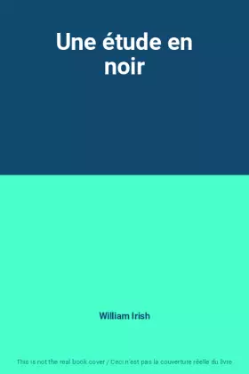 Couverture du produit · Une étude en noir
