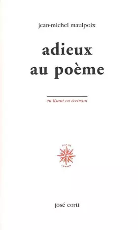 Couverture du produit · Adieux au poème