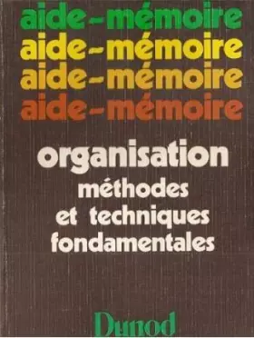 Couverture du produit · Aide mémoire organisation