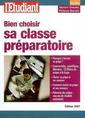 Couverture du produit · Bien choisir sa classe préparatoire