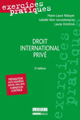 Couverture du produit · Droit international privé, 2ème Ed.
